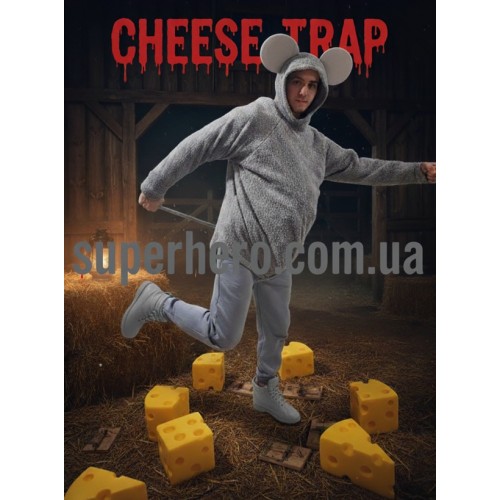 мышка с ушами и животом джерри